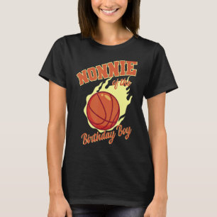 Nonnie Of The Birthday Boy Basketball Family Bday T-Shirt