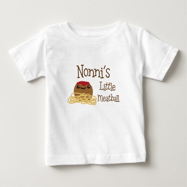 Nonni's Little Meatball Baby T-Shirt (Front)