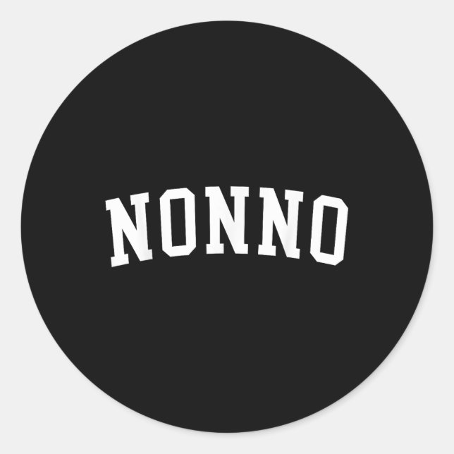 Nonno _3  classic round sticker (Front)