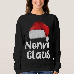 Nonno Claus Christmas Family Matching Santa Hat Pa Sweatshirt