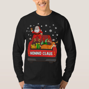 Nonno Claus Red Truck Santa Reindeer Elf Christmas T-Shirt