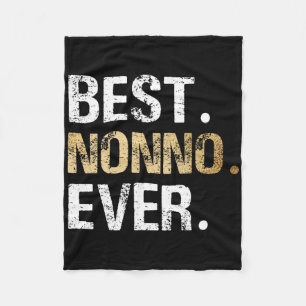 Nonno Gift From Granddaughter Grandson Best Nonno Fleece Blanket
