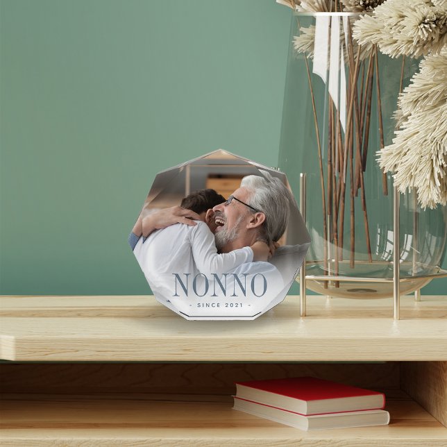 Nonno Grandpa Year Established Photo Block (Creator Uploaded)