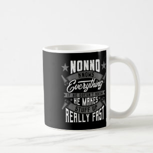 Nonno Knows Everything Funny Nonno Fathers Day Gif Coffee Mug