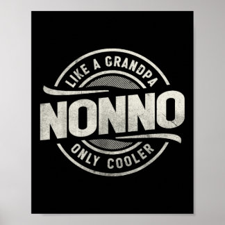Nonno Like A Grandpa Only Cooler Funny Grandpa Poster