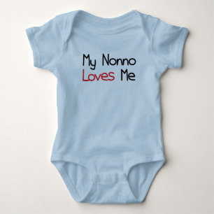 Nonno Loves Me Baby Bodysuit
