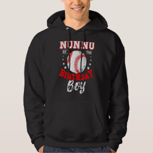 Nonno Of The Birthday Boy Baseball Theme Bday Cele Hoodie