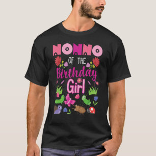 Nonno Of The Birthday Girl Bug Insect Bday Party T-Shirt