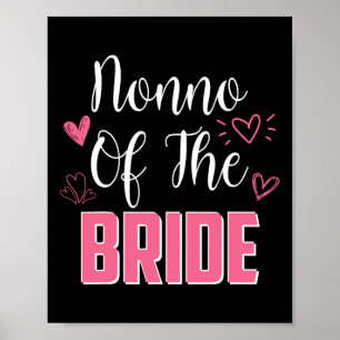 Nonno Of The Bride Family Wedding Party Wife To Be Poster