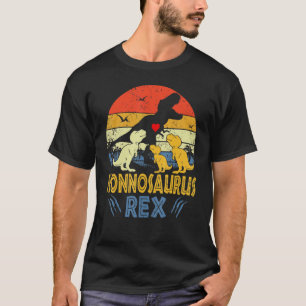 Nonno Saurus Rex Dinosaur Nonno 3 Kids Family Matc T-Shirt