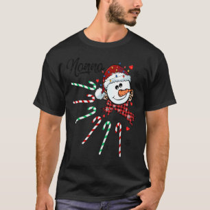 Nonno Snowman Candy Cane Christmas Xmas Funny T-Shirt