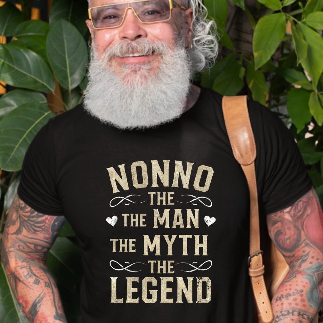 NONNO| The Man The Myth The Legend Father's Day T-Shirt (Nono The Man The Myth The Legend Dark T-shirt)