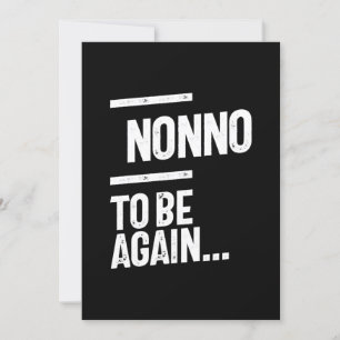 Nonno To Be Again Grandfather Gift Invitation