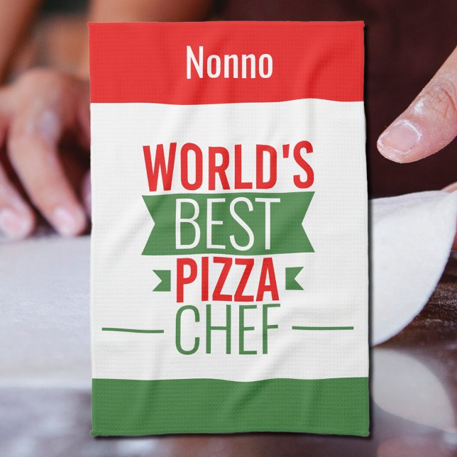 Nonno -World's Best Pizza Chef Tea Towel (Creator Uploaded)