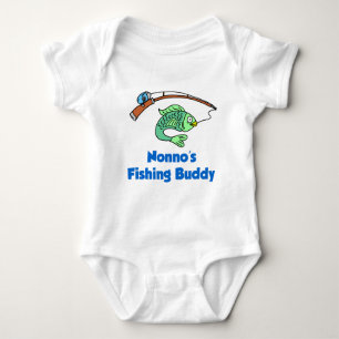Nonno's Fishing Buddy Baby Bodysuit