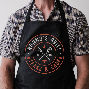 Nonno's Grill Personalised Year Established Apron