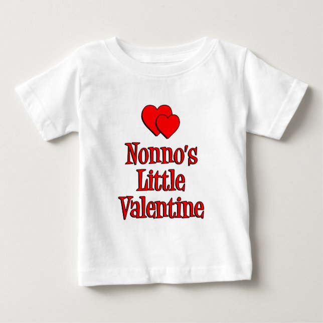 Nonno's Little Valentine Baby T-Shirt (Front)