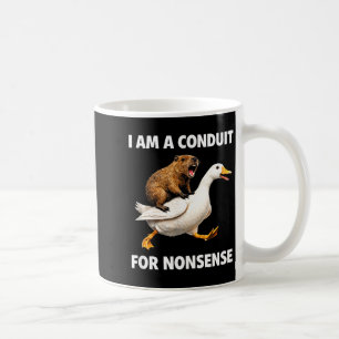 Nonsense conduit – funny animal ride for humour fa coffee mug