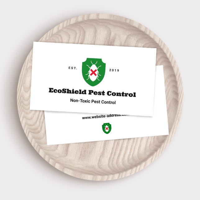 Nontoxic Pest Control Exterminator  Business Card (Creator Uploaded)