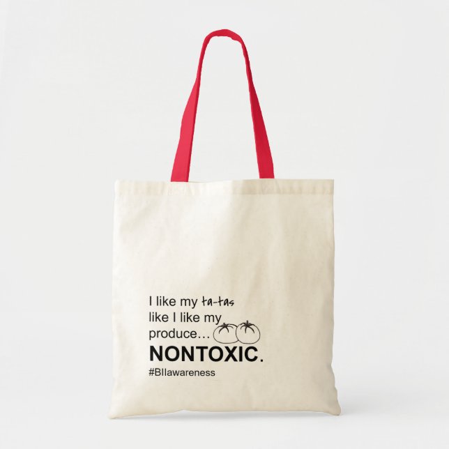 Nontoxic Produce BII Awareness Market Tote Bag (Front)