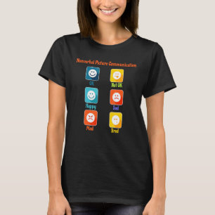 Nonverbal Picture Communication Autism Aba Slp Spe T-Shirt