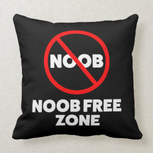Noob Free Zone Cushion