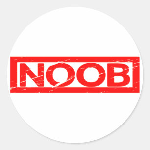 Noob Stamp Classic Round Sticker