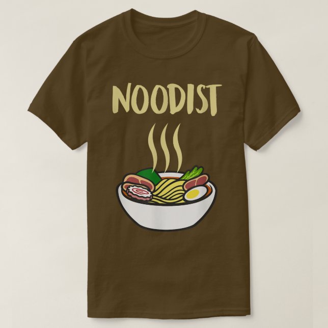 Noodist Ramen Funny Noodle Foodie Long Sleeves Gif T-Shirt (Design Front)