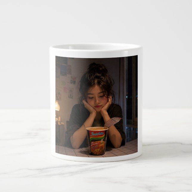 Noodle Girl Large Coffee Mug (Front)