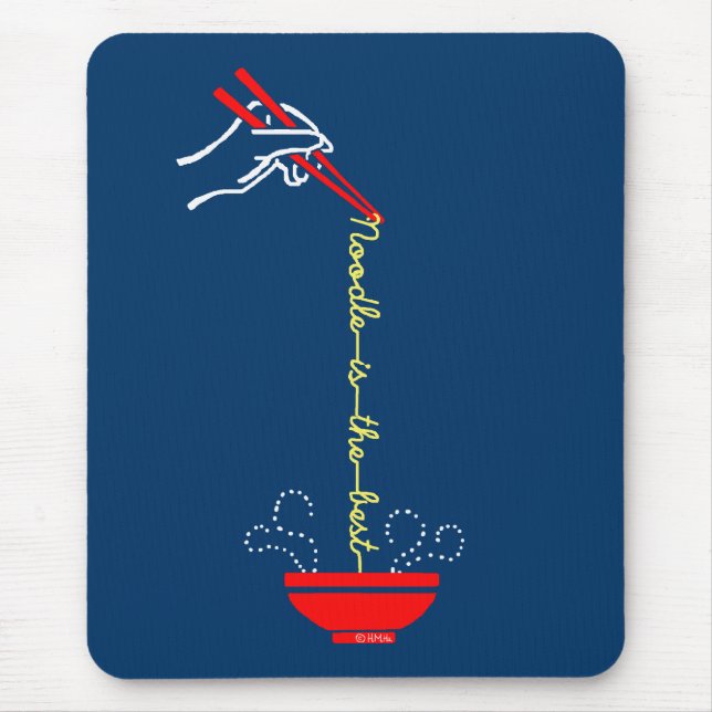 Noodle is the best mouse pad (Front)