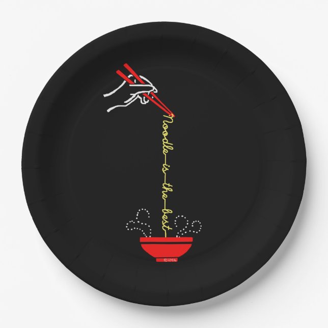 Noodle is the best paper plate (Front)