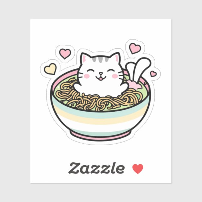 Noodle Kitty - Kawaii Ramen Cat (Sheet)