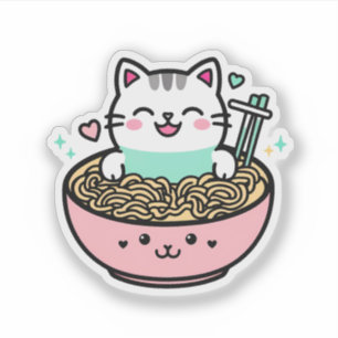Noodle Kitty - Kawaii Ramen Cat