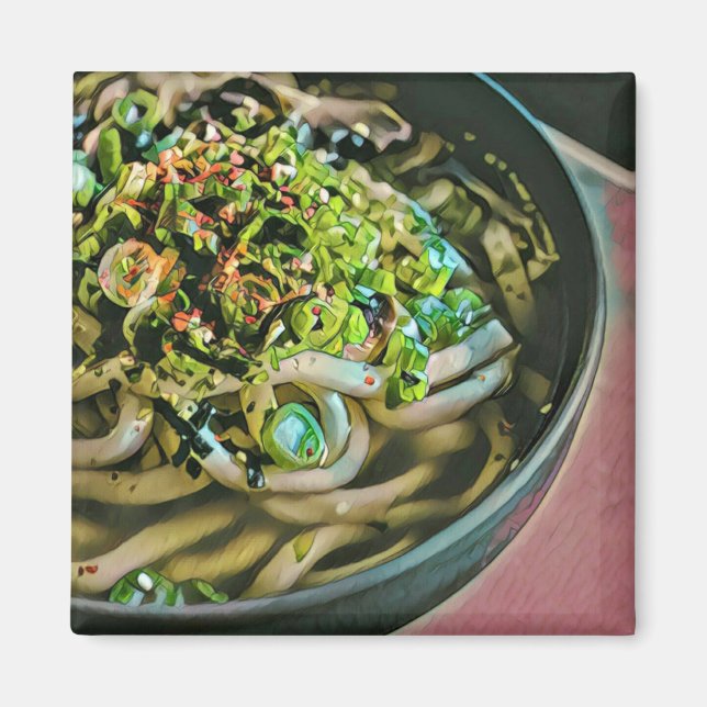 Noodle lover design magnet (Front)