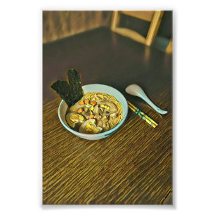 Noodle lover design photo print