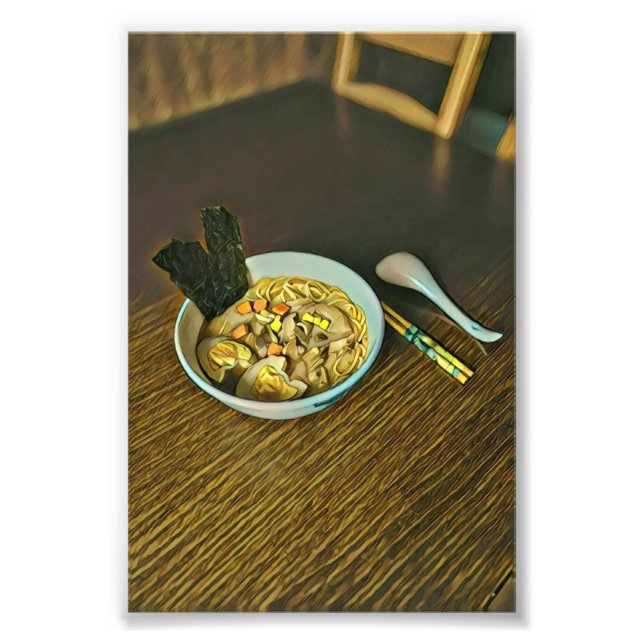 Noodle lover design photo print (Front)