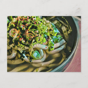 Noodle lover design postcard
