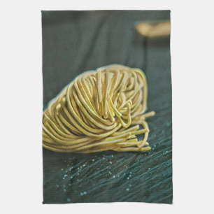 Noodle lover design tea towel