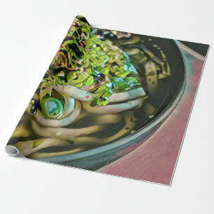 Noodle lover design wrapping paper