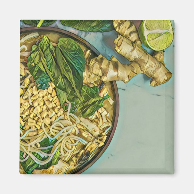 Noodle lover gift magnet (Front)