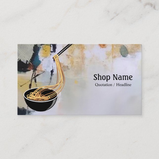 Noodle Shop Business Card (Front)