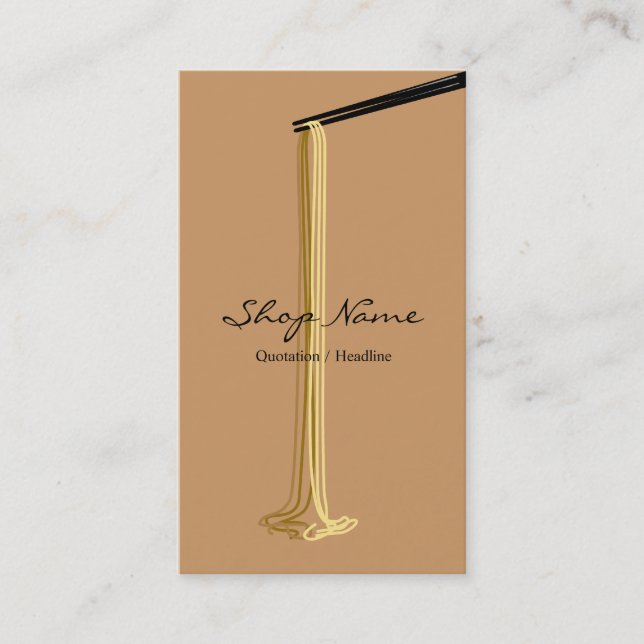 Noodle Shop Business Card (Front)