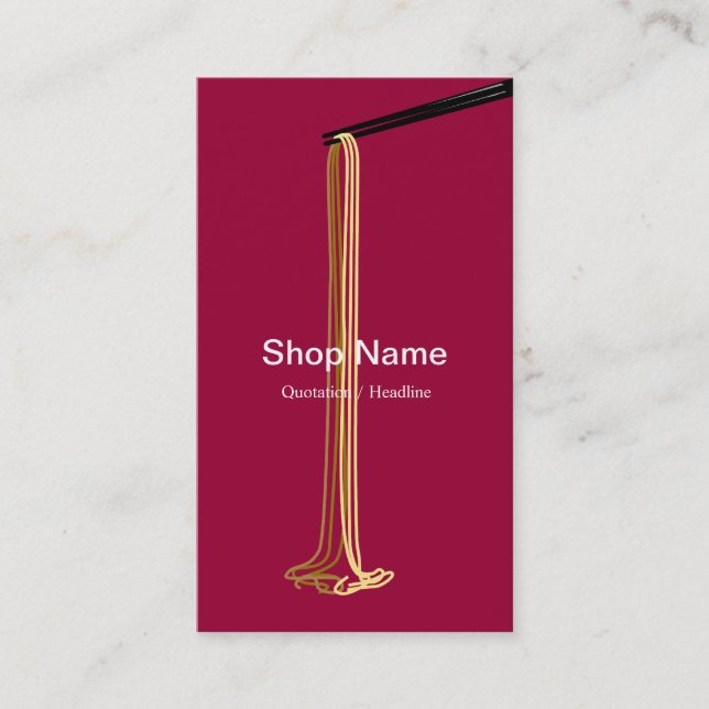 Noodle Shop Business Card (Front)