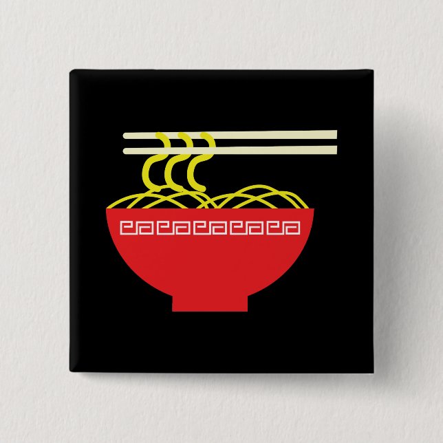 Noodles 15 Cm Square Badge (Front)