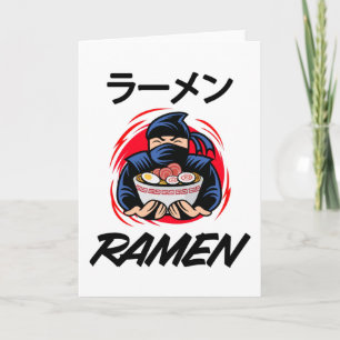 Noodles Anime Manga Funny Cute Japan Otaku Ninja Card
