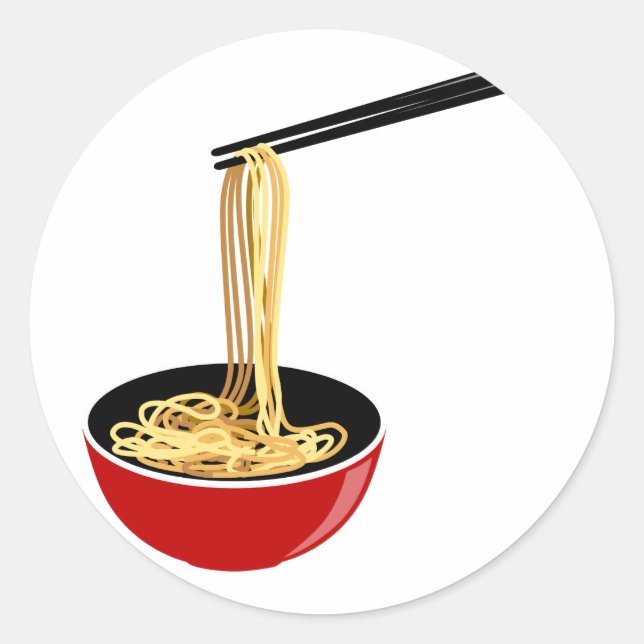 Noodles Classic Round Sticker (Front)