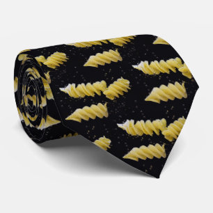 Noodles in Boiling Water Print On Necktie