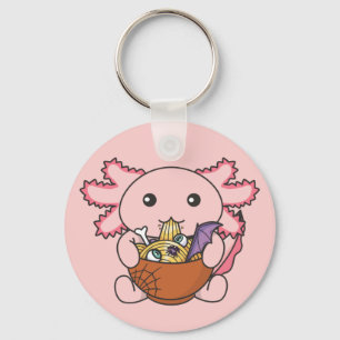 Noodles Japanese Noodles Halloween Axolotl Ramen K Key Ring