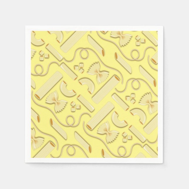 Noodles Pasta Kid 1st Birthday Party Italian Napkin (Front)