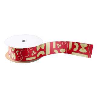 Noodles Pasta Kid 1st Birthday Party Italian Satin Ribbon